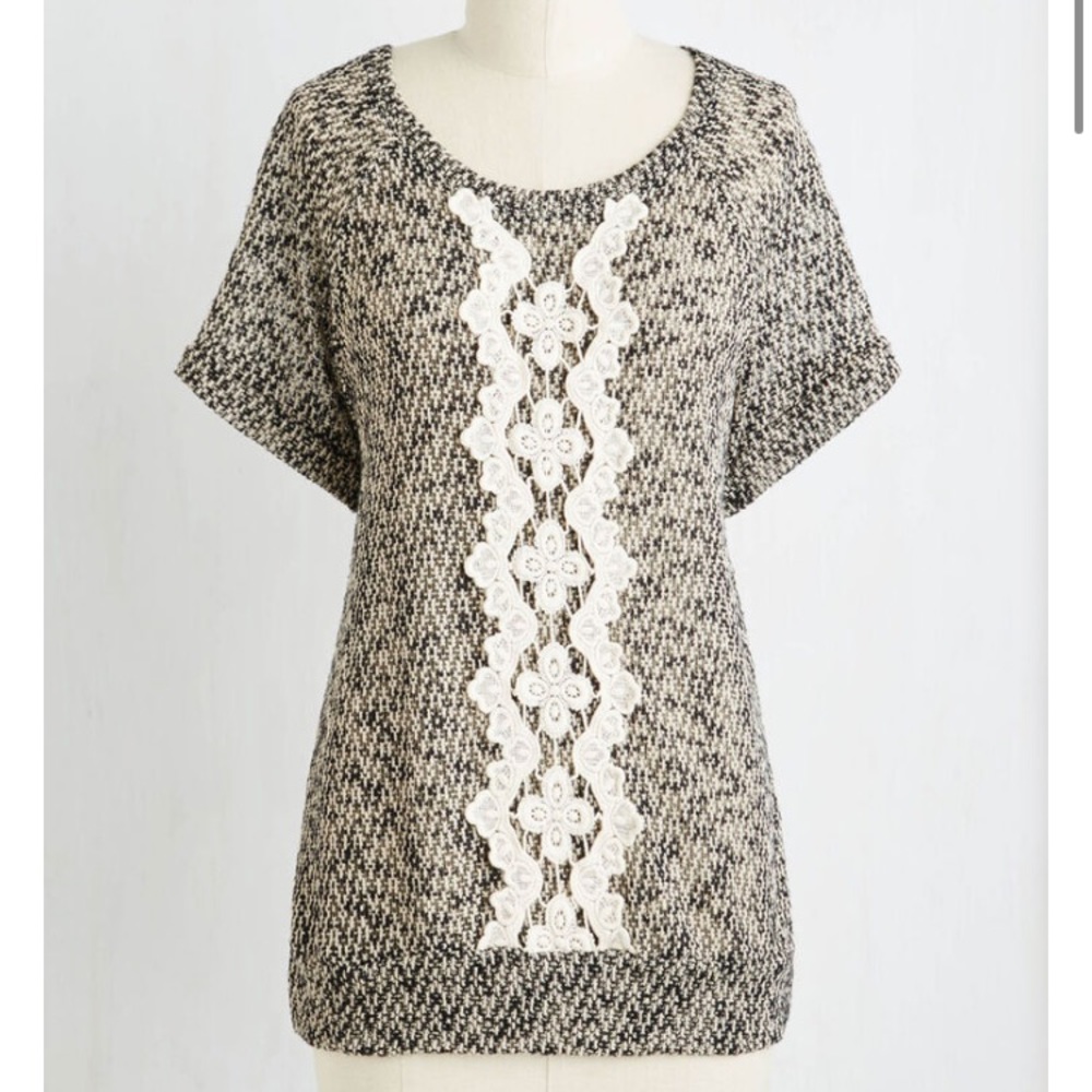 ModCloth Knit Top in “Performs Multiple Luncheons”